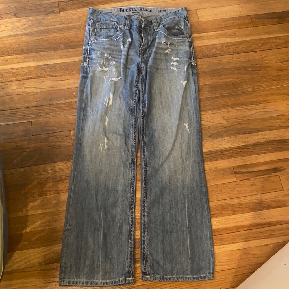 Men’s Buckle Black Nine Fit Jeans 33x32